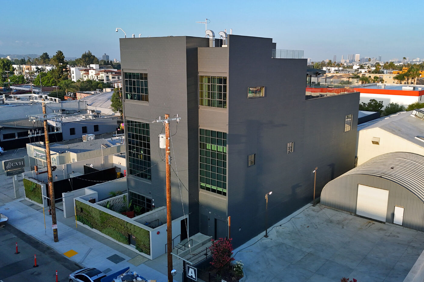 Cahuenga multifamily building glazing, Los Angeles, CA