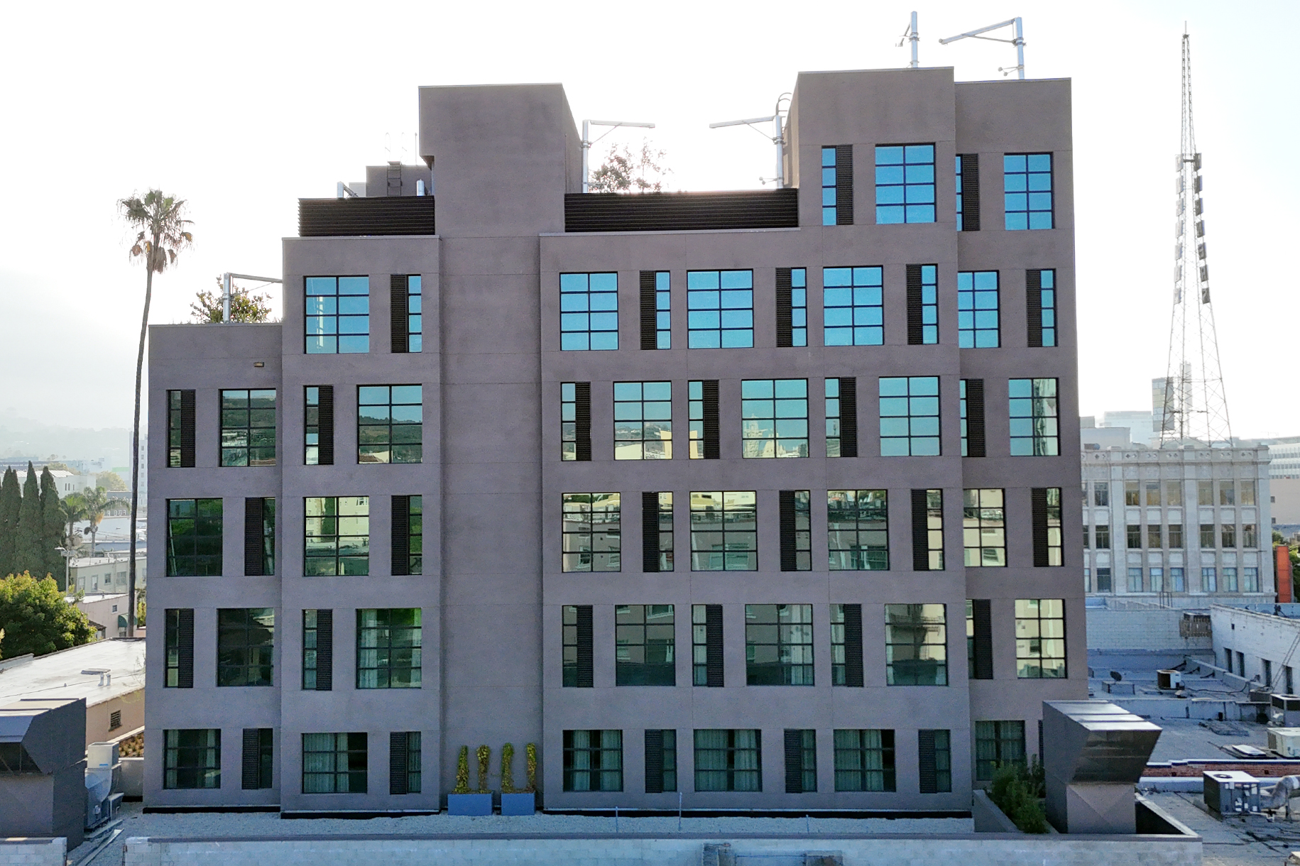 The Whiskey mid-rise glazing project facade, Los Angeles, CA
